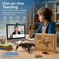 Zetok SR03 Robot Araña Cuadrúpedo Biónico Inteligente Educativo con ESP8266 para Programación, Kit de Aprendizaje STEM, Edad 8+