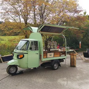 New Design Mobile Fast Food Truck Food Trailer Coffee Van Beer Bar Electric Tricycle 3 Wheel Electric Food Cart