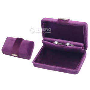 Caja de Terciopelo de Alta Calidad para Anillos de Diamantes, Elegante Caja de Regalo de Joyería, Caja de Terciopelo y Cuero para Pulseras, Collares y Joyas - Product Image 5