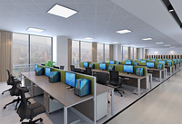 Facile à assembler personnalisé poste de travail mobilier de bureau flexible JE forme le bureau postes de travail informatiques avec cloison