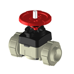 Vanne à diaphragme Clean Diaphragm Valve série 2300 PVC U DN 15 1/2 pouces pour le contrôle de température normale - Product Image 5