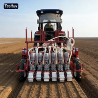 Semoir pneumatique robuste à aspiration d'air, semoir de précision pour la plantation de légumes (oignons, carottes, endives) monté sur tracteur
