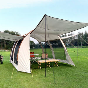 Tente de <span class=keywords><strong>camping</strong></span> portable grand espace pour l'extérieur, en polyester 210T, imperméable, protection solaire, avec poteaux en fibre de verre, pour hayon de voiture - Product Image 3
