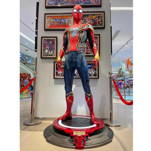 Statua di <span class=keywords><strong>Spiderman</strong></span> a Grandezza Naturale in Resina per Decorazione d'Interni, Figura d'Azione Cinematografica di Grandi Dimensioni - Product Image 1