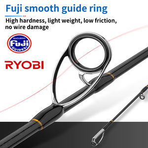 Caña de Pescar Ryobi Varius 3.5M Ligera para Pesca en Mar y Embarcaciones, 150-300g, Agua Salada, Acción Media Lenta, Guías SIC - Product Image 5