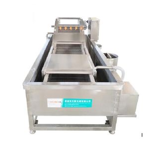 Nettoyeur <span class=keywords><strong>d</strong></span>'épinards frais complet continu industriel Machine à laver les feuilles de <span class=keywords><strong>laitue</strong></span> Machine de nettoyage à bulles Machine à fruits fournie - Product Image 3