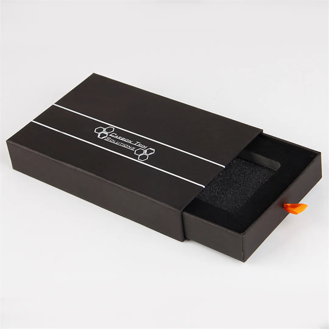 luxury paper wallet box custom cardboard black wallet box packaging