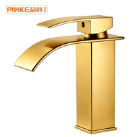 Robinet de lavabo monocommande moderne de luxe contemporain en acier inoxydable à montage sur pont, mitigeur d'eau chaude à débit contrôlé
