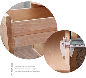 Nordic Simple Creative Massivholz <span class=keywords><strong>Computer</strong></span> Schreibtisch Kleiner Nachttisch mit Gummi Holz Nachttisch für Schlafzimmer - Product Image 6