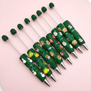 B7037 Weihnachten voller Strass Perlen kreative schwere Stift DIY Weihnachts mann Geschenk Serie Kugelschreiber Ideal für saisonale Förderung - Product Image 3