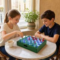 Jeu d'échecs en bois de 12 pouces avec tiroir de rangement, 32 pièces, jeu de société portable pour la famille et les adultes, divertissement intérieur