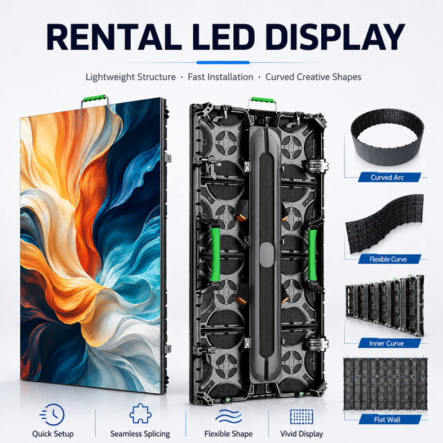 Customizable Led Video Wall Panel Rental Display Screen P2.97 Advertising Pantallas Led Para Outdoor Festival LED Rental Screens