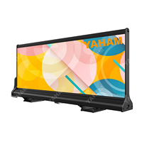 Écran LED OLED ultra-fin P2.96mm pour toit de taxi/voiture avec WiFi, économe en énergie et luminosité automatique - Écran publicitaire extérieur YAHAM