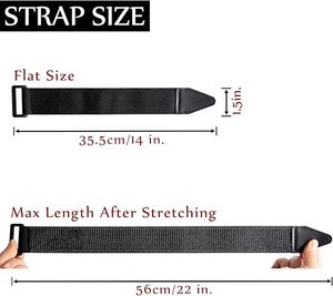 Mẹo da nhiệm vụ nặng nề đa năng đàn hồi cinch Dây đeo chống trượt móc và vòng lặp băng với dải chống trượt - Product Image 4