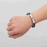 Nouveau Bracelet Tressé 2026 Noir Argent Tendance Cool Minimaliste Unisexe Assorti pour Couples Bijou de Poignet Mode