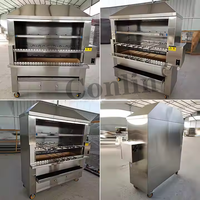Four barbecue brésilien de grande capacité Machine à rôtir l'agneau porc boeuf Poulet Kebab faisant la machine