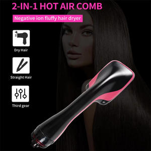 Sèche-cheveux et lisseur 2 en 1 électrique à personnaliser, marque privée, prix bas, achat groupé, peigne lisseur chauffant - Product Image 2