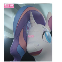 Ballons publicitaires gonflables personnalisés My Little Pony rouges - Ballons en PVC résistant, couleurs personnalisables, imperméables, installation facile, garantie 2 ans