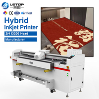 Impresora UV de Inyección de Tinta Híbrida Acrílica de Gran Formato LETOP, Máquina de Impresión Plana y de Rollo, Impresora UV de Cama Plana para Vinilo, Adhesivos y Cuero