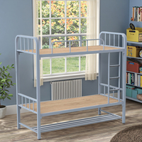 Lit superposé moderne en métal avec design détachable pour les dortoirs scolaires, les hôtels, les chambres à coucher - Lit mezzanine personnalisable pour enfants