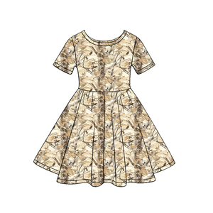 GSD3851 Vestido personalizado para niña pequeña con estampado de flores rosas, conjunto infantil de manga corta para niña, venta al por mayor. - Product Image 4