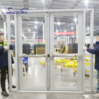 Porte d'urgence en aluminium résistante aux impacts d'ouragan, certifiée NOA Miami-Dade, vente en gros, taille personnalisée pour les constructeurs et les commerces