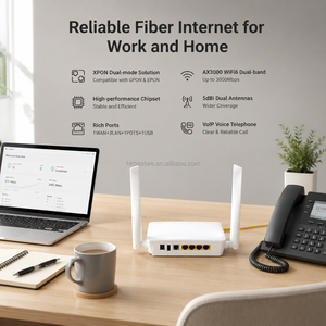 เราเตอร์ ONU แบบ Dual-Band WiFi6+ AX3000 XPON พร้อมชิปเซ็ต Hisilicon 1 WAN 3 LAN 1 POTS 1 พอร์ต USB สำหรับเครือข่าย FTTH ISP - Product Image 5
