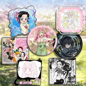 Sous-verre Anime Japonais Boîte Mystère Surprise Épaisseur 3mm pour Décoration de Bureau, Cadeau, Vente en Gros, Personnalisable, Famille - Product Image 1