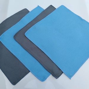 Paño de microfibra tipo gofre absorbente para limpieza de coches, estética y secado al por mayor - Product Image 2