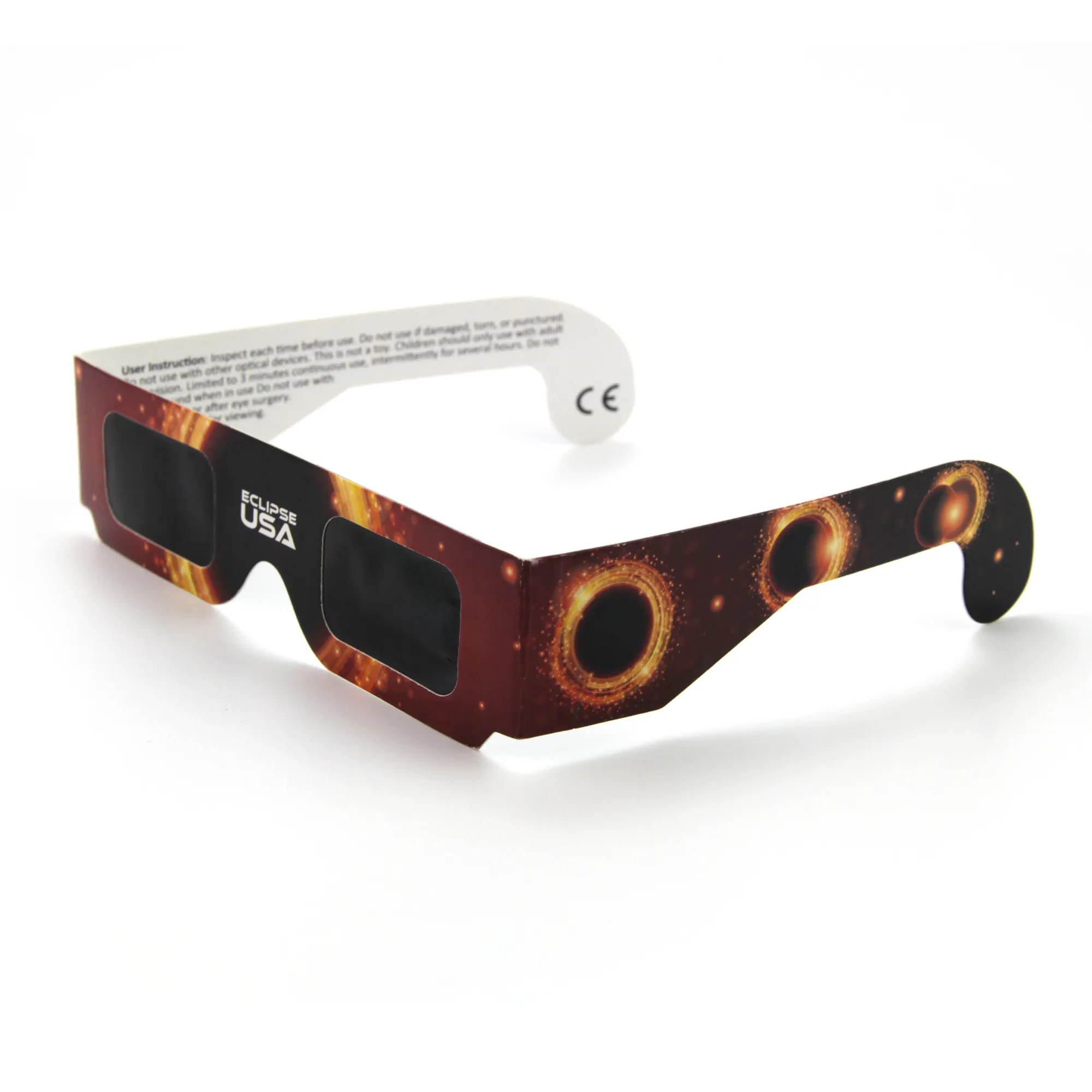 Оптовая Продажа с фабрики, сертифицированные по стандарту ISO очки для солнечного затмения, Индивидуальные Дизайнерские Бумажные Очки для просмотра Затмения
