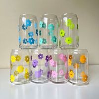Verres à boire de 16 oz avec couvercles en bambou et pailles, qualité alimentaire, pour accessoires de bar à café, cadeau esthétique, bière, thé glacé
