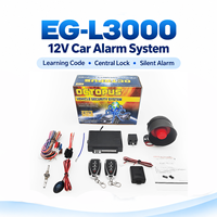 Système d'alarme universel 12V pour voiture, code d'apprentissage, verrouillage centralisé, anti-hijacking EG-L3000, sécurité véhicule (vente en gros)