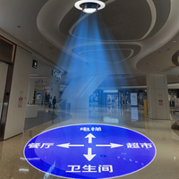 Lampe de projection de logo Gobo statique haute définition 25W avec intégration personnalisée pour les cinémas et les centres commerciaux Éclairage publicitaire