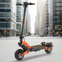 Scooter électrique de transport rapide 3300W à double moteur sans balais, tout-terrain, en alliage d'aluminium, étanche, autonomie de 80 km, vitesse de 70 km/h, charge utile de 150 kg, batterie 18Ah