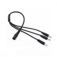 Câble d'alimentation cc 1 à 2 3 4 5 connecteur 12V 5.5mm 2.1mm adaptateur de câble mâle femelle cordon LED câble d'alimentation cc câble séparateur
