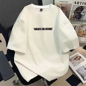 Camiseta de Verano para Hombre, Estilo Nuevo, Talla Grande, Manga Corta, Estilo Vintage, Moderna, de Algodón Puro, Corte Holgado - Product Image 4