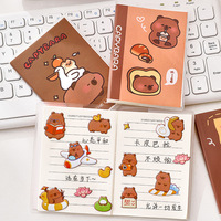 Carnet de poche A7 pour étudiant, motif Capybara, avec 64 photos, papier 80g, option cadeau