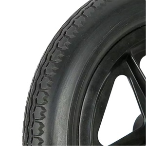 12-Inch Pu Foam <b>Wheel</b> For Manual Wheelchair Solid Polyurethane <b>Plastic</b> <b>Wheel</b> With 100Kg Load Capacity - Product Image 4