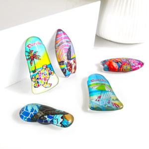 Imanes Personalizados para Refrigerador de Vidrio con Logotipo Personalizado, Forma Ecológica y Duradera, Regalos de Viaje con Temática de Playa para Tiendas de Playa de California - Product Image 3