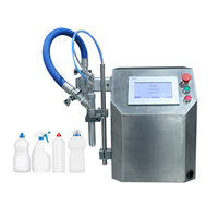 Machine de remplissage semi-automatique à tête unique, entraînée par un servomoteur, pour liquides visqueux, gels, shampoings, crèmes cosmétiques