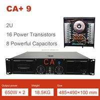 Amplificateur de puissance Classe H CA9 2 canaux, montage en rack 2U, amplificateur audio professionnel pour karaoké, mosquée, studio, système sonore