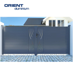 Portails principaux en acier pour jardins <span class=keywords><strong>et</strong></span> maisons modernes, nouvelles portes décoratives en métal, <span class=keywords><strong>portail</strong></span> <span class=keywords><strong>coulissant</strong></span> en aluminium <span class=keywords><strong>et</strong></span> en fer forgé - Product Image 3