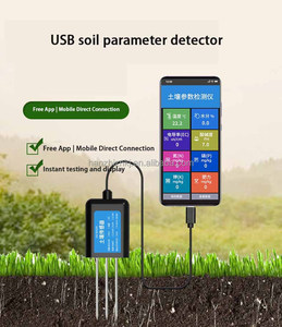 เครื่องวัดดิน 7-in-1 ตรวจวัดอุณหภูมิ ความชื้น สำหรับโรงเรือนเกษตร RS485 ตรวจวัดความชื้น ค่าการนำไฟฟ้า EC NPK และค่า pH - Product Image 5