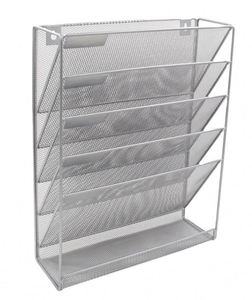 <b>Metal</b> Crafts Stackable 5 Tier Desktops Document Tray Holder Mesh <b>File</b> Trays Iron Wire for School Office Supplies - Product Image 1