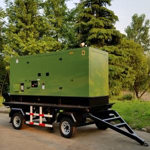 Generatore <span class=keywords><strong>Diesel</strong></span> Silenzioso Mobile e su Rimorchio Personalizzabile con Avviamento Elettrico 80kva 90kva 100kva Cumins - Product Image 5