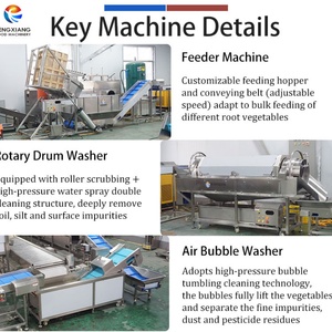 เครื่องจักรผลิตมันฝรั่งปอกเปลือกแบบกำหนดเองจากโรงงาน พร้อมฟังก์ชั่นล้าง ปอกเปลือก คัดแยก และป้อนมันฝรั่ง - Product Image 2