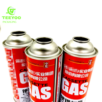 Usine en gros 100ml et 500ml fer blanc métal BBQ gaz butane aérosol bidons Logo personnalisé imprimé bouteilles de gaz vides