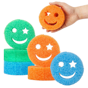 Fabricación de esponjas para platos multiusos sin arañazos para cocina con sensación fría y cálida, espuma de poliéster, exfoliante limpio - Product Image 1