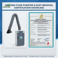 Purificateur de fumée de soudage à bras unique 1,1 kW pour projets de personnalisation individuelle