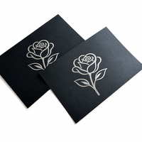 Cartes de présentation de bijoux en papier texturé gris de luxe Cerynd, avec logo blanc personnalisé imprimé, pour colliers et boucles d'oreilles, emballage avec insert